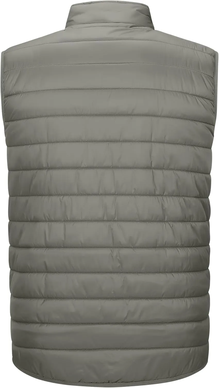 33,000ft Men's Lightweight Packable Insulated Puffer Vest Outerwear, Warm Winter Sleeveless Jacket for Golf Running