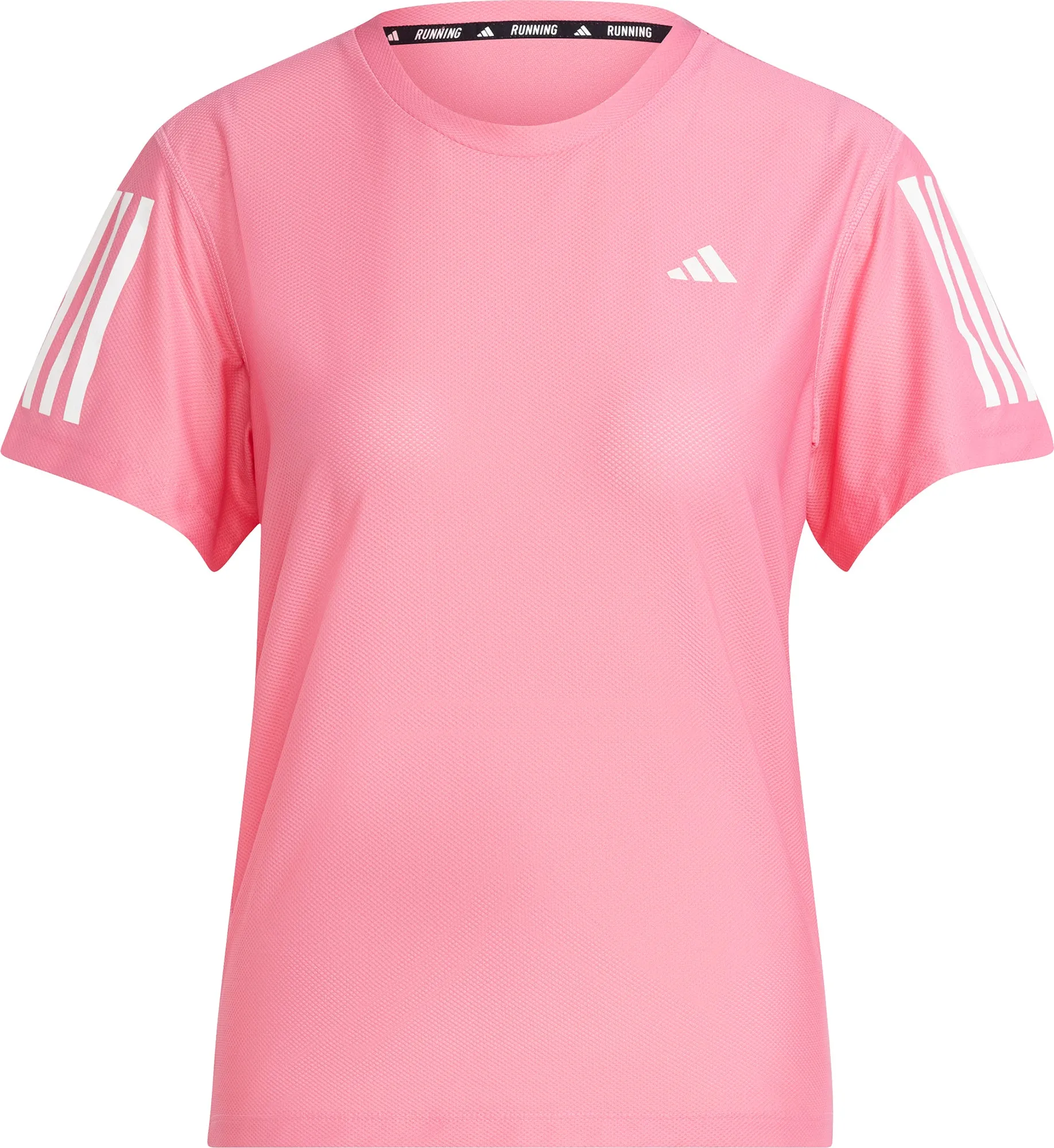 adidas Own The Run Short Sleeve Womens Running Top - Pink