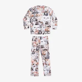 Airhole Thermal Milk Fleece Set Junior - Kitties