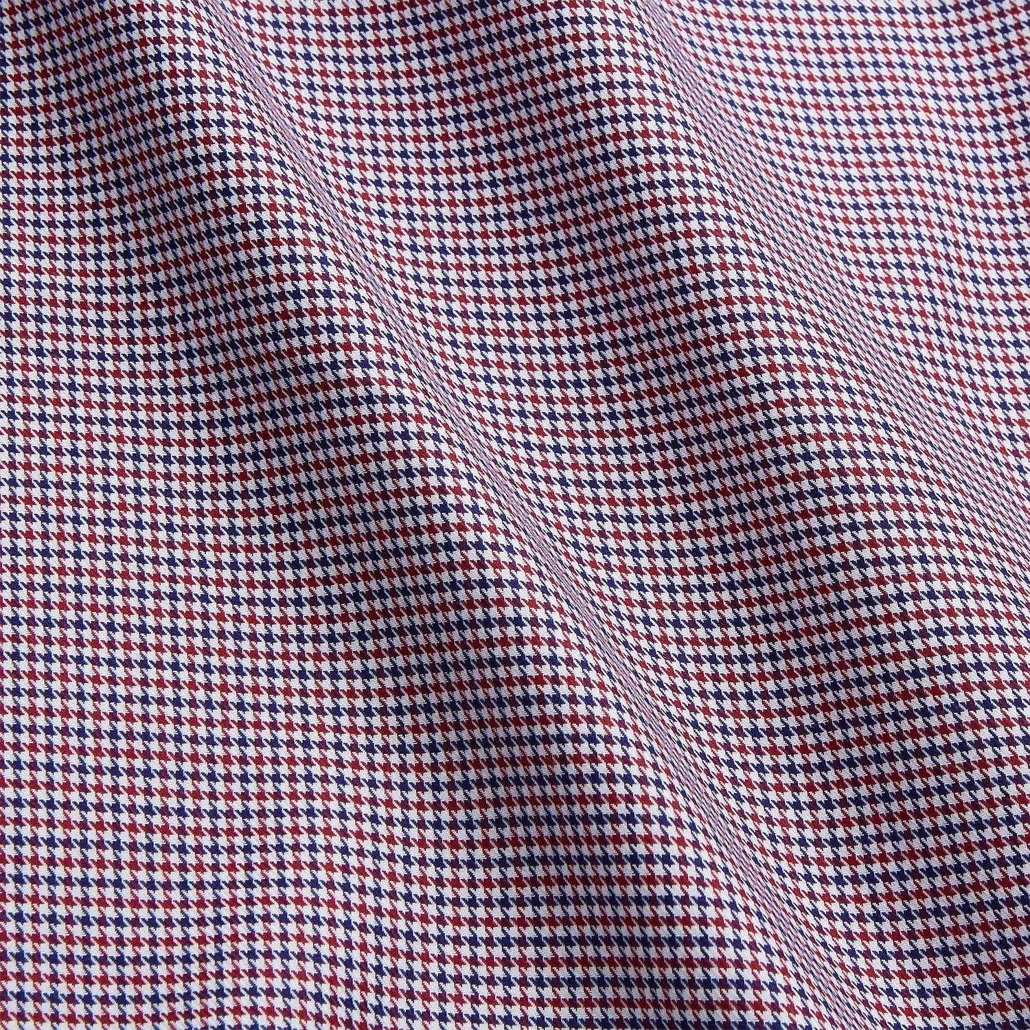 Burgundy Multi Check Contrast Cotton Gown