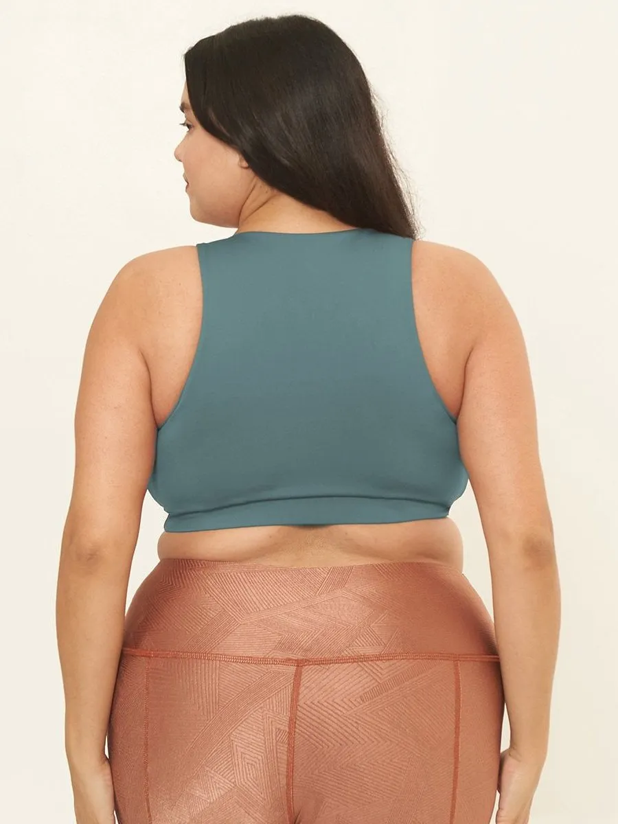 Classic Performance Bra Top- Agave Solid