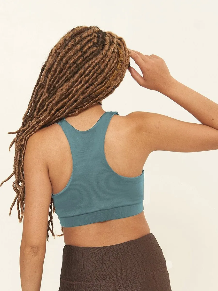 Classic Performance Bra Top- Agave Solid
