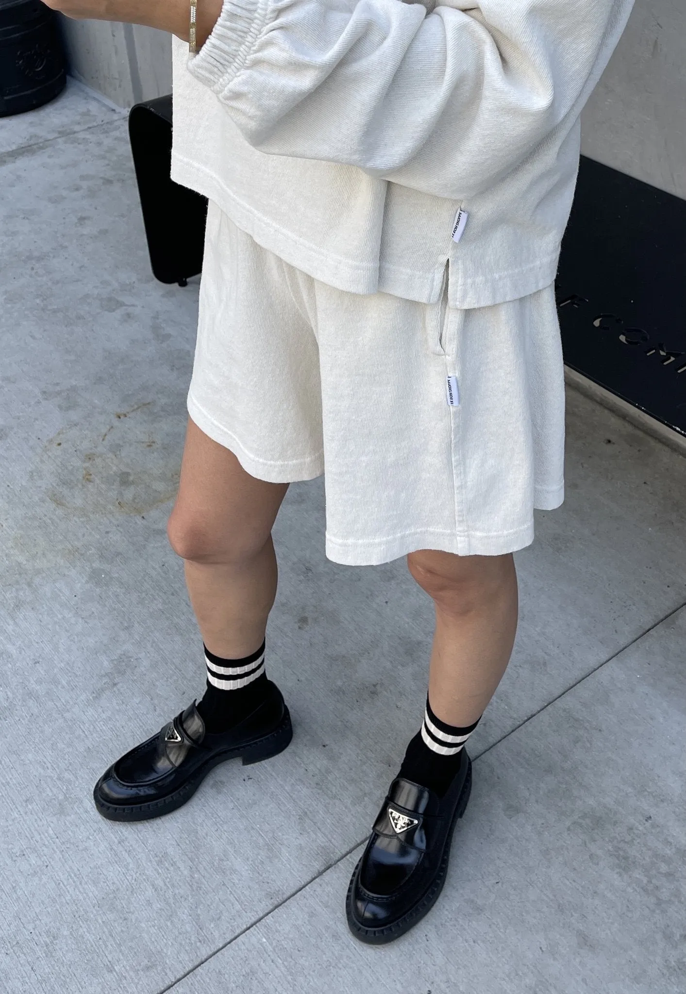 Cotton Knit Lounge Short | Le Bon Shoppe