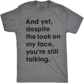 Crazy Dog Mens T Shirts Funny Sarcastic Humor Adult Joke Tees for Guys