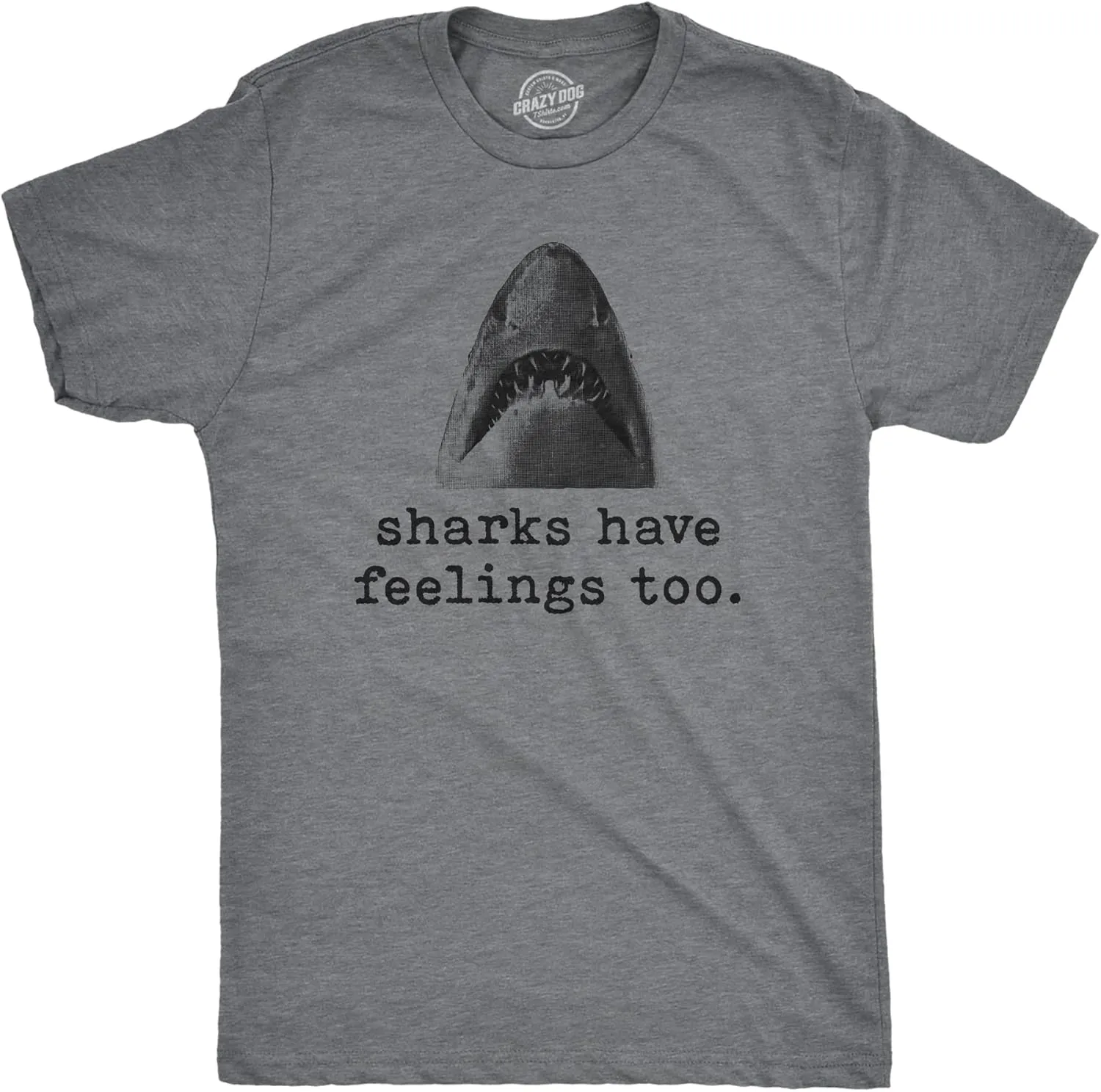 Crazy Dog Mens T Shirts Funny Sarcastic Humor Adult Joke Tees for Guys
