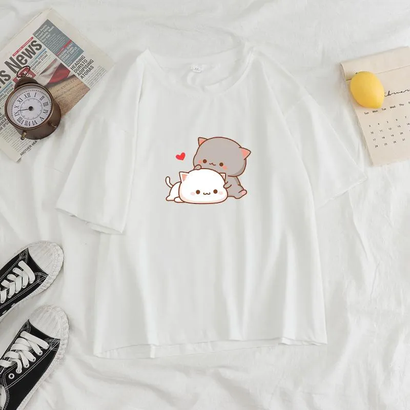 Cuddling Peach & Goma Tee and Shorts Sets