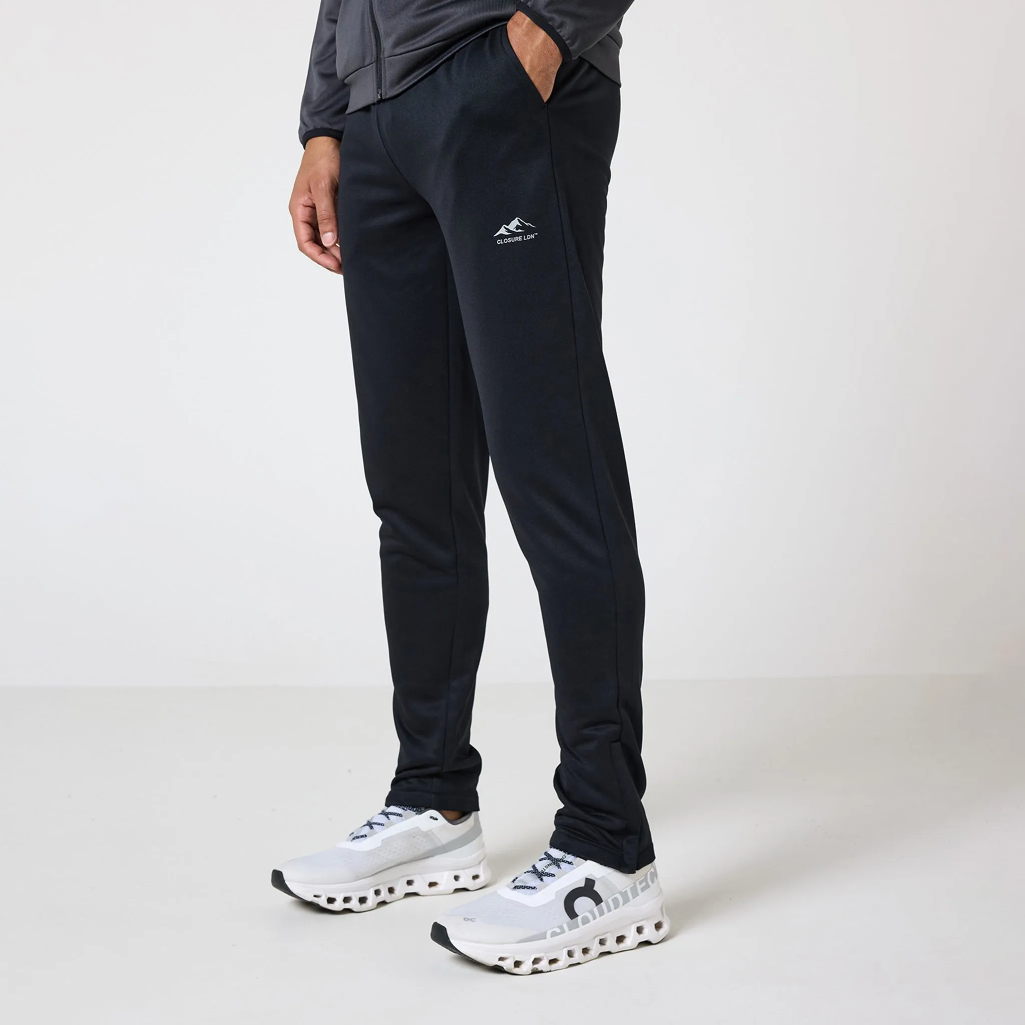 Cut & Sew Tracksuit | Mid Grey Black