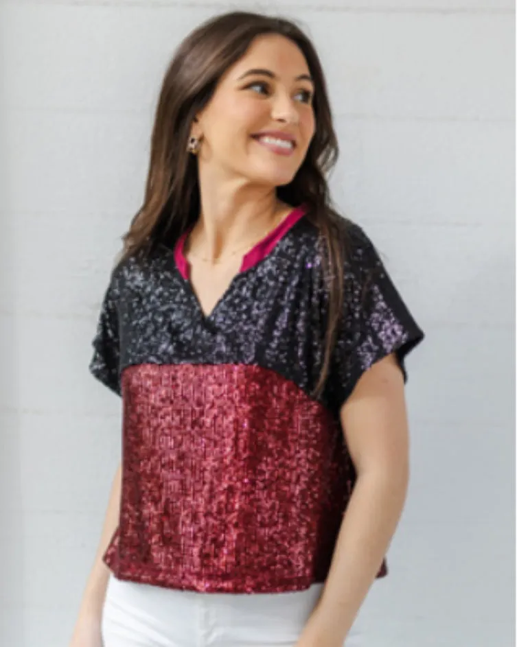 Diane Sequin Gameday Top