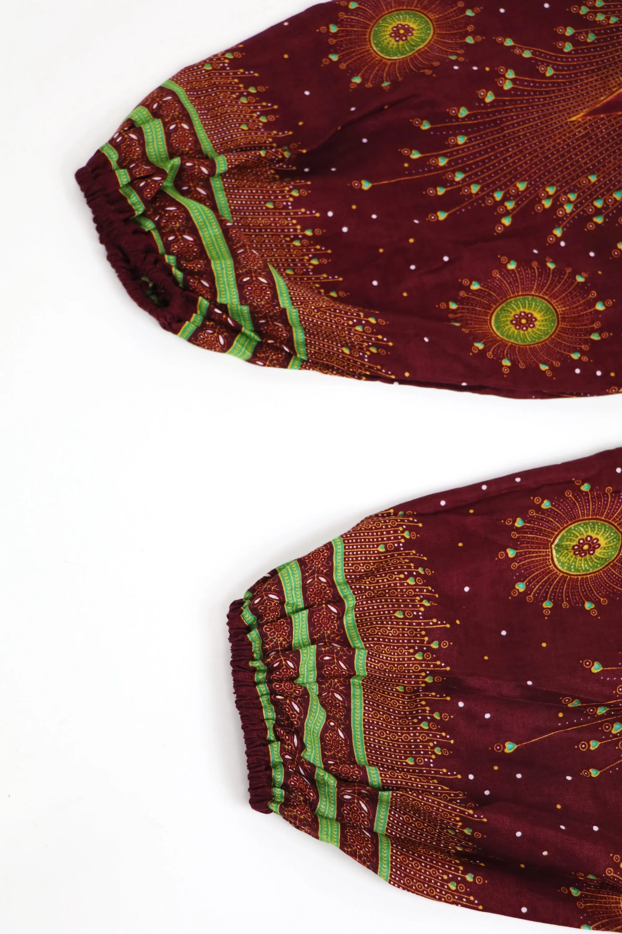 Harem Pants Women Bohemian Yoga Pants Peacock Medival pants