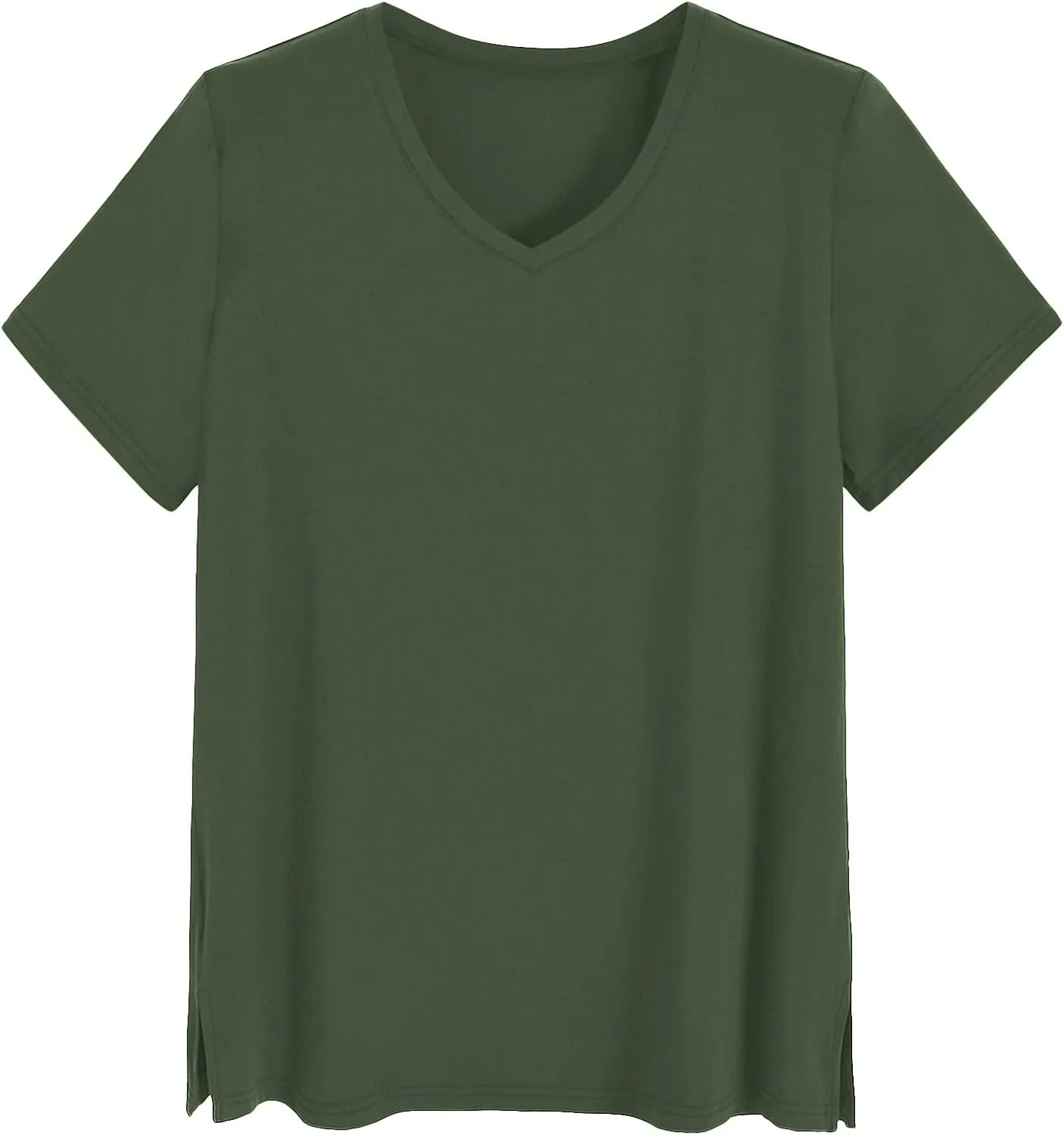 Latuza Women's Viscose Sleep T-Shirt V-Neck Pajamas Top