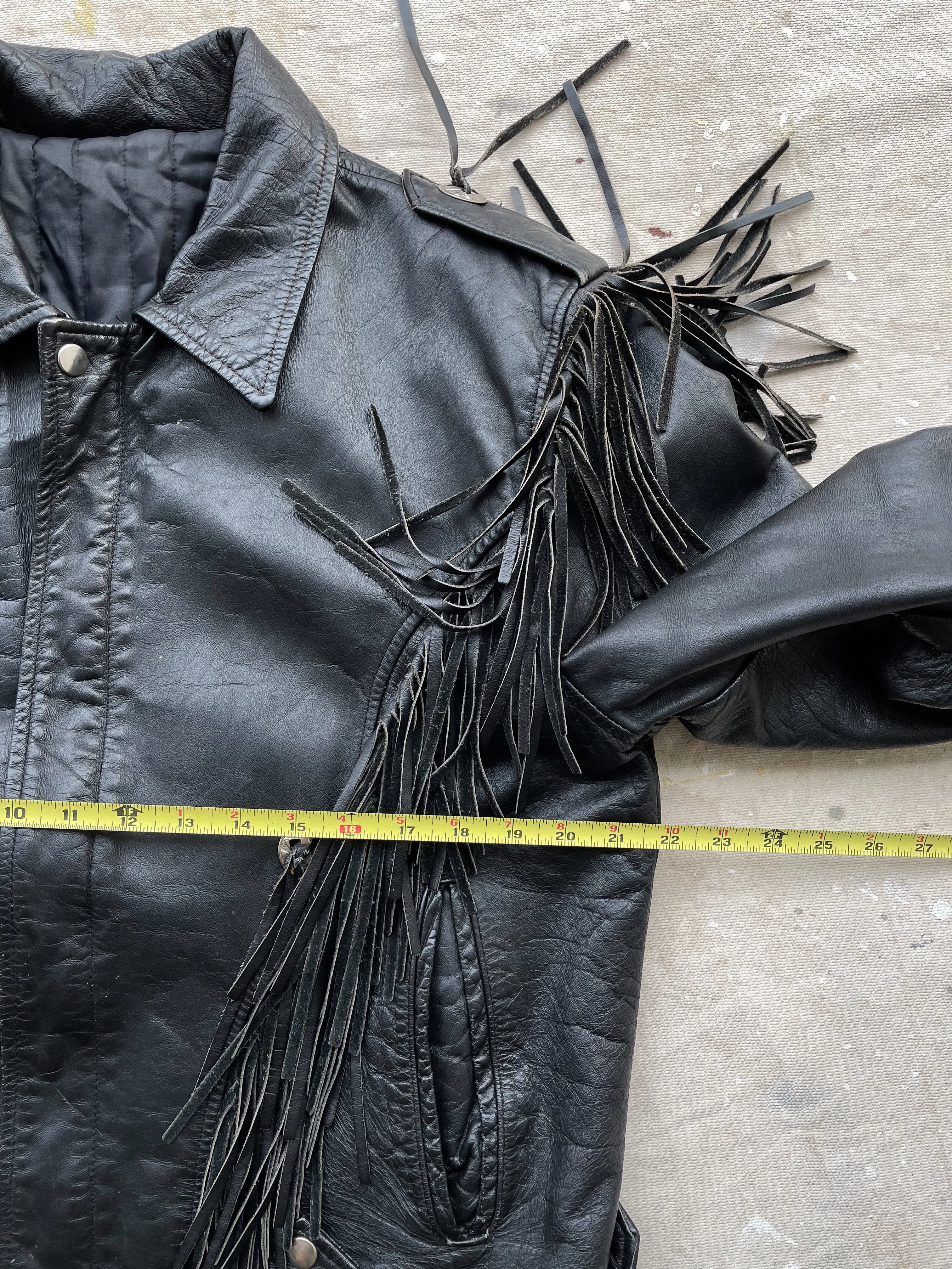 Leather Fringe Jacket—[L]