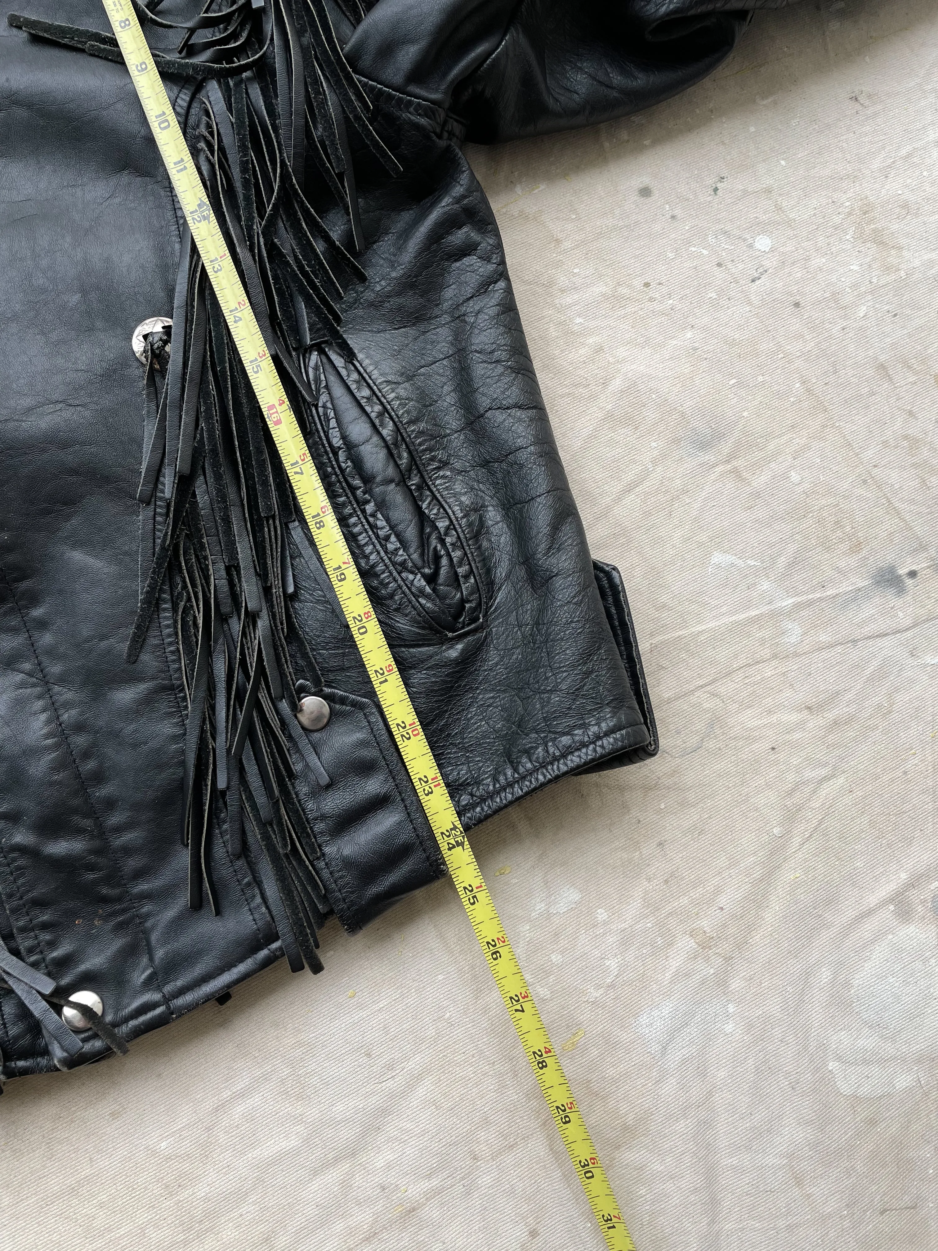 Leather Fringe Jacket—[L]