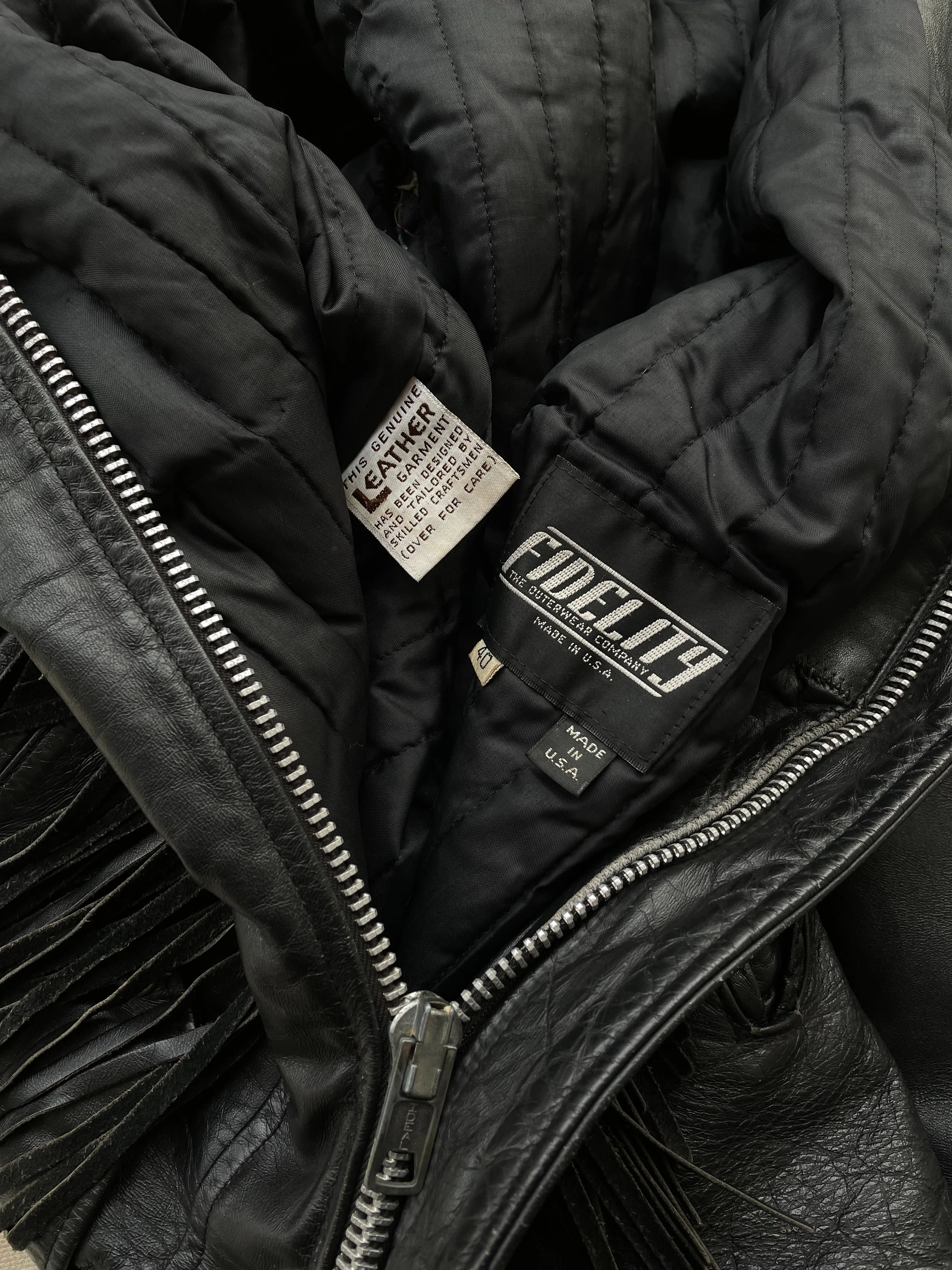 Leather Fringe Jacket—[L]