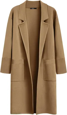 LILLUSORY Women's Long Dressy Cardigan Sweaters Fall Oversized Coatigan Jackets 2025 Knit Business Casual Winter Coats