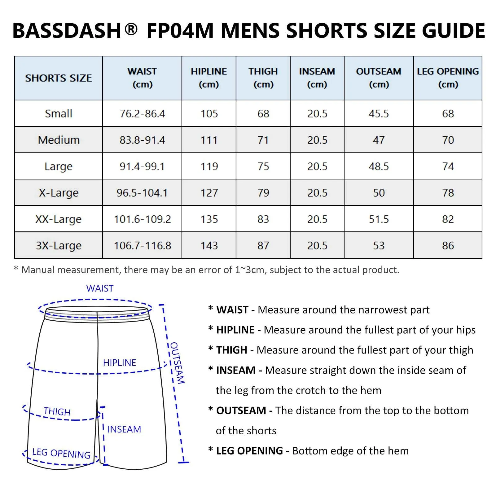 Men's 8in Quick Dry UPF 50  Water Shorts FP04M