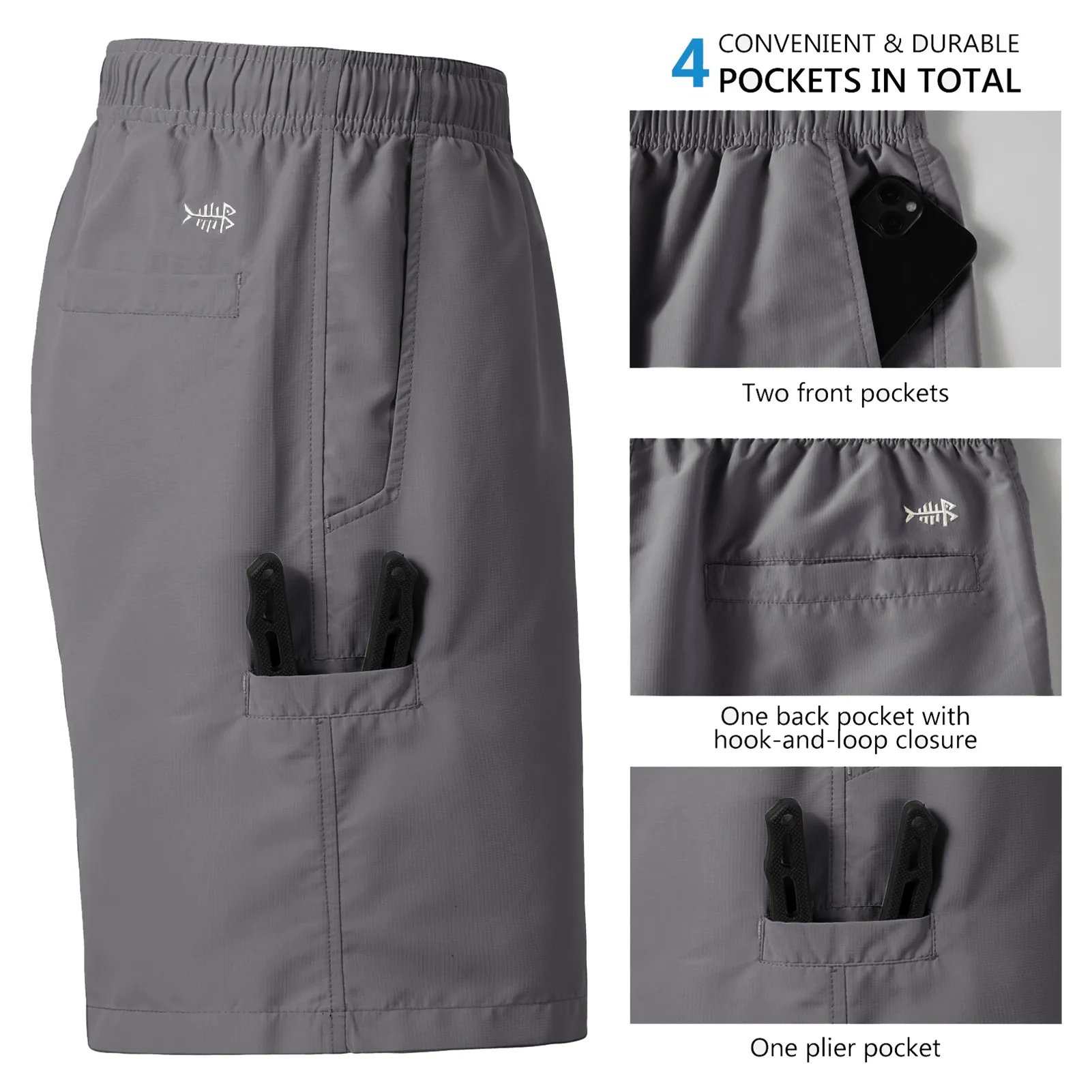 Men's 8in Quick Dry UPF 50  Water Shorts FP04M