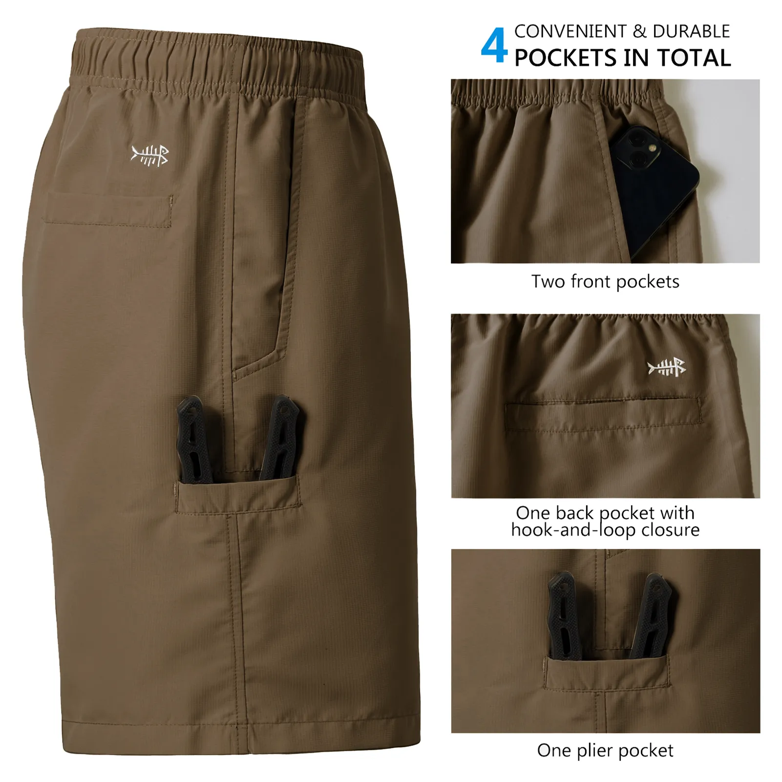 Men's 8in Quick Dry UPF 50  Water Shorts FP04M