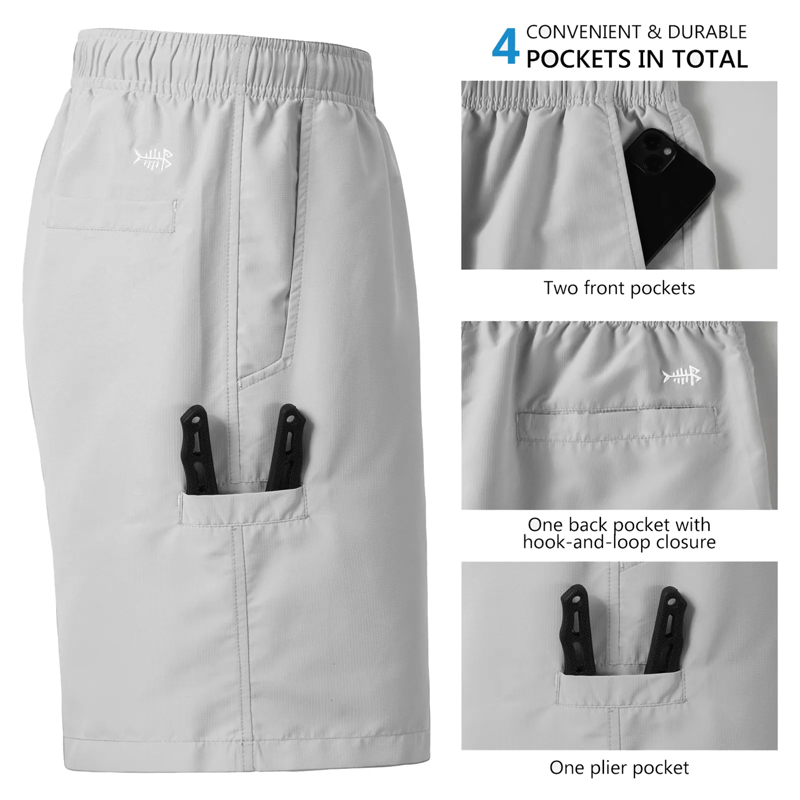 Men's 8in Quick Dry UPF 50  Water Shorts FP04M
