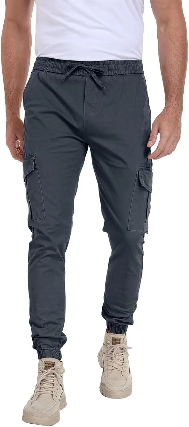 Mens Cargo Pants Lightweight Hiking Pants Travel Pants with Belt Pockets for Outdoor Camping Work