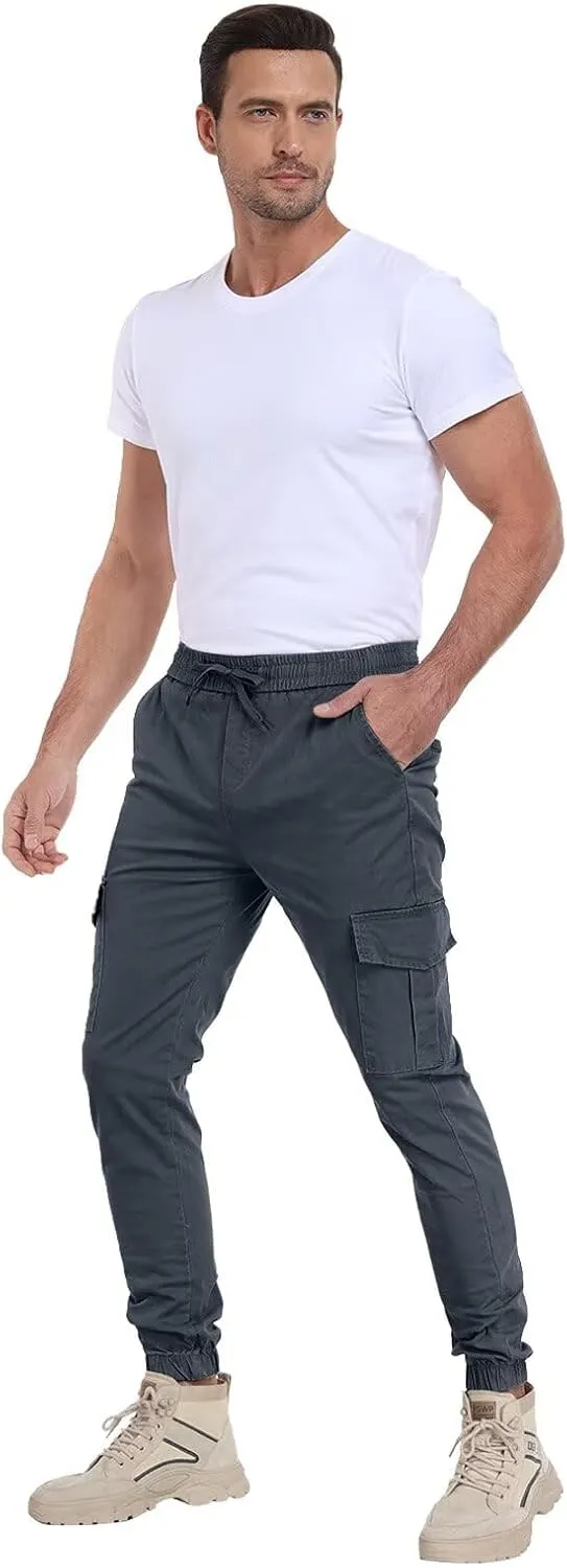 Mens Cargo Pants Lightweight Hiking Pants Travel Pants with Belt Pockets for Outdoor Camping Work