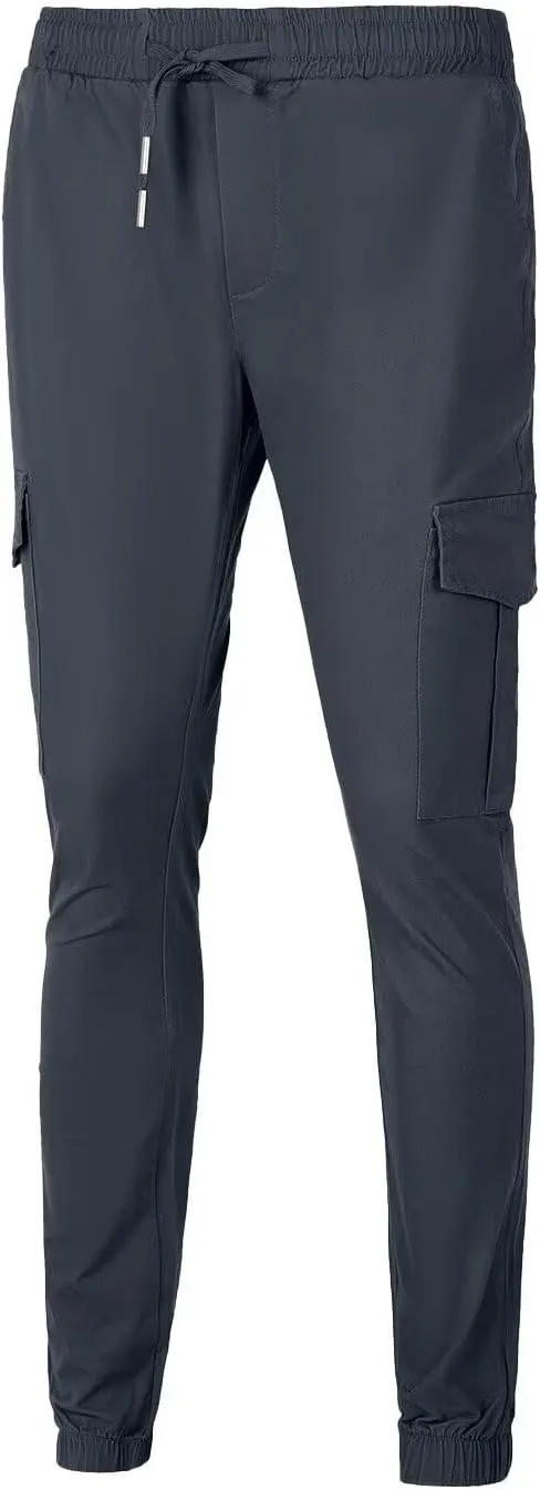 Mens Cargo Pants Lightweight Hiking Pants Travel Pants with Belt Pockets for Outdoor Camping Work