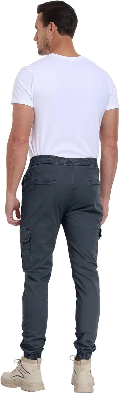 Mens Cargo Pants Lightweight Hiking Pants Travel Pants with Belt Pockets for Outdoor Camping Work