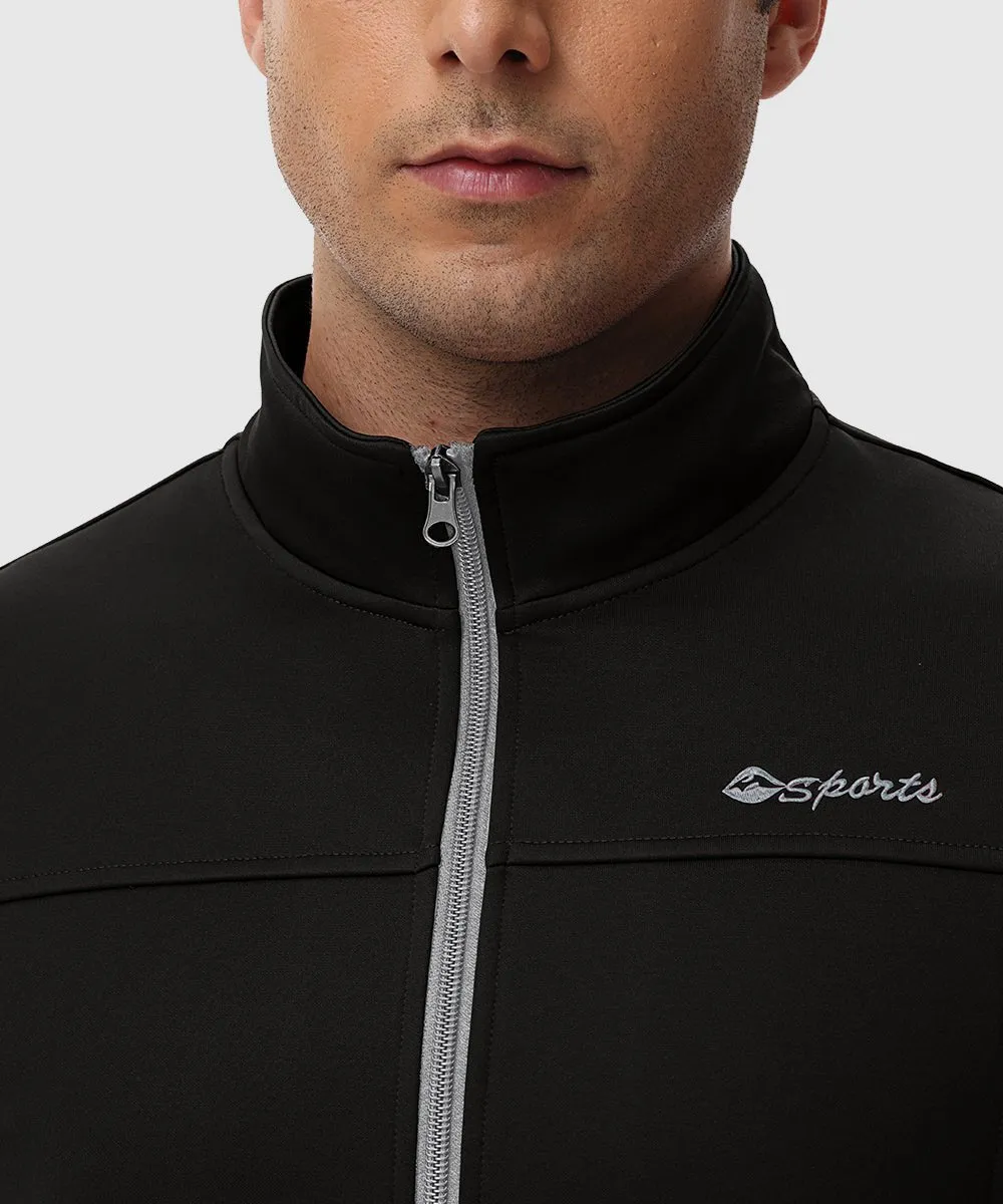 Men's Fleece Athletic Casual Full Zip Suit
