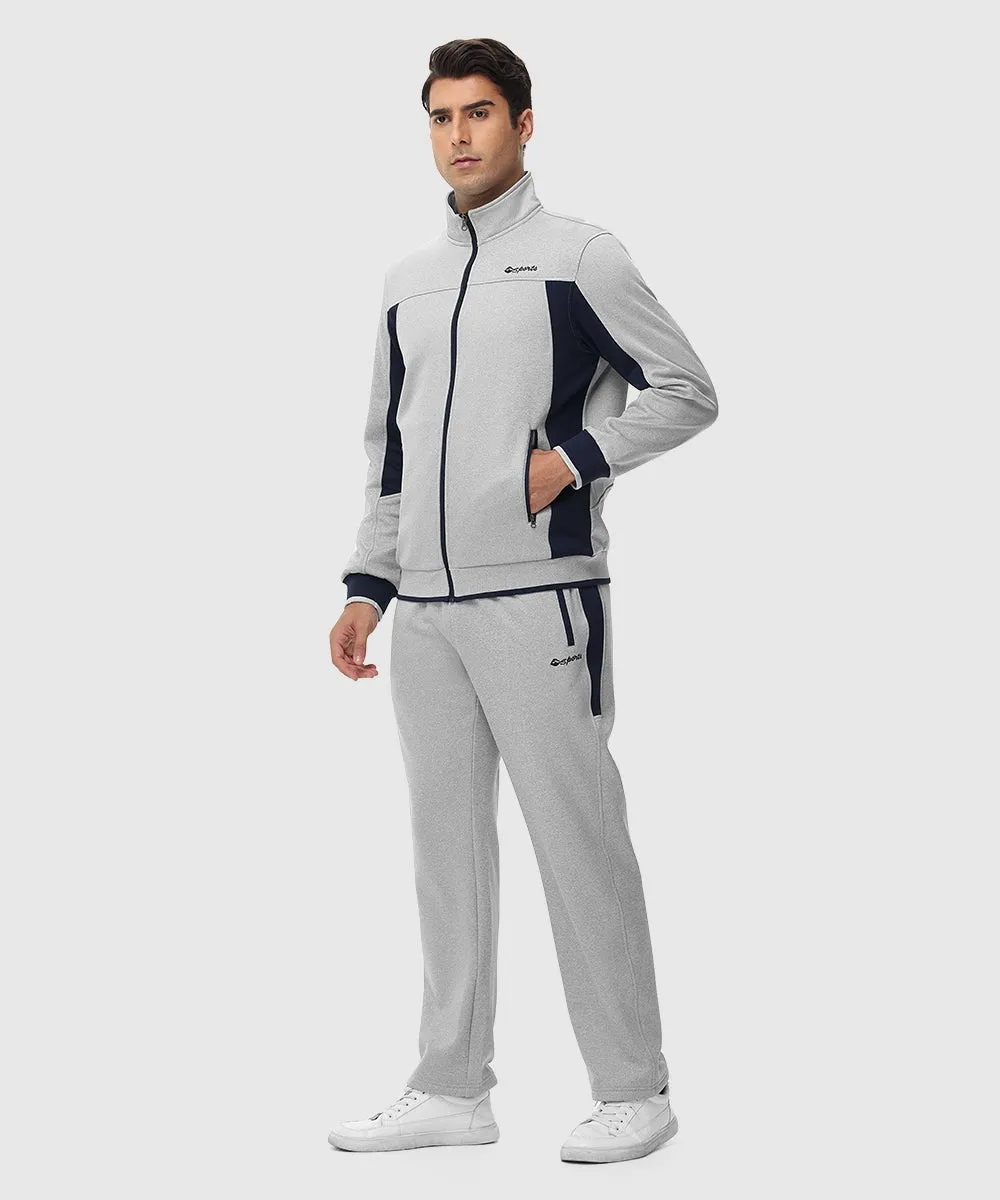 Men's Fleece Athletic Casual Full Zip Suit