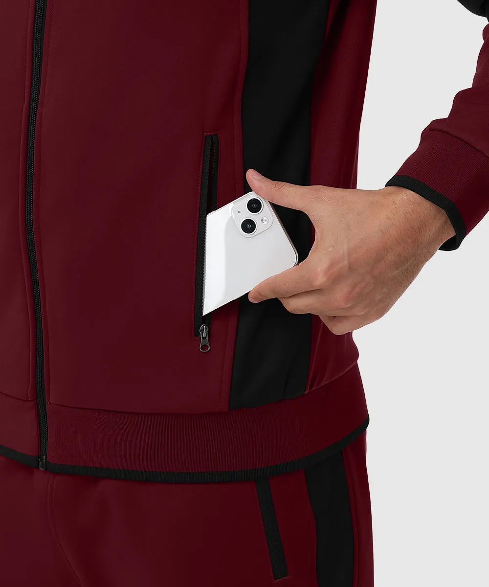 Men's Fleece Athletic Casual Full Zip Suit