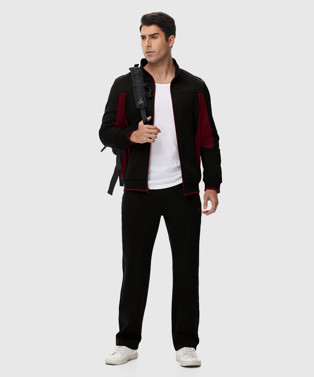 Men's Fleece Athletic Casual Full Zip Suit