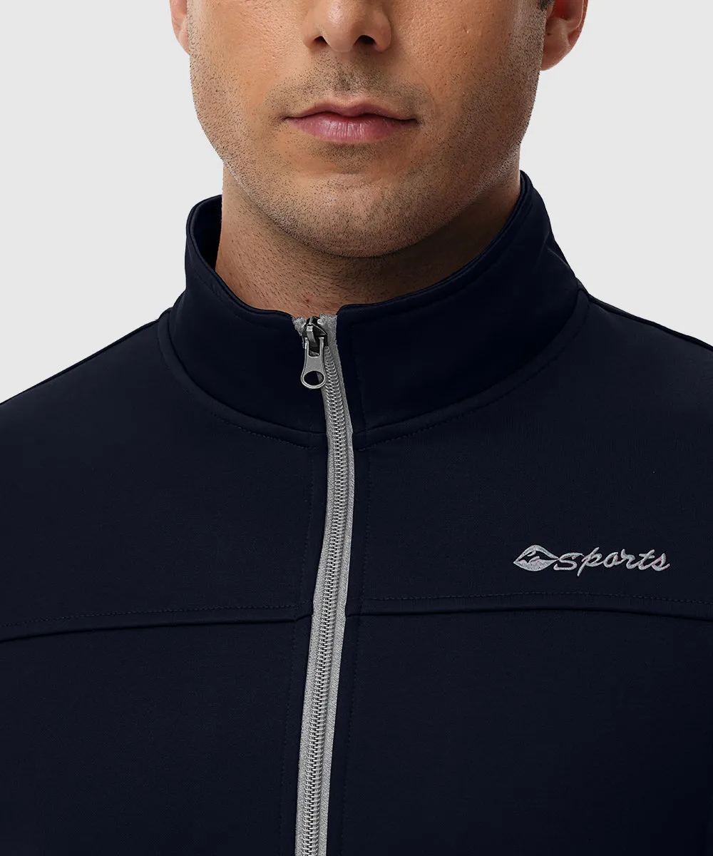 Men's Fleece Athletic Casual Full Zip Suit