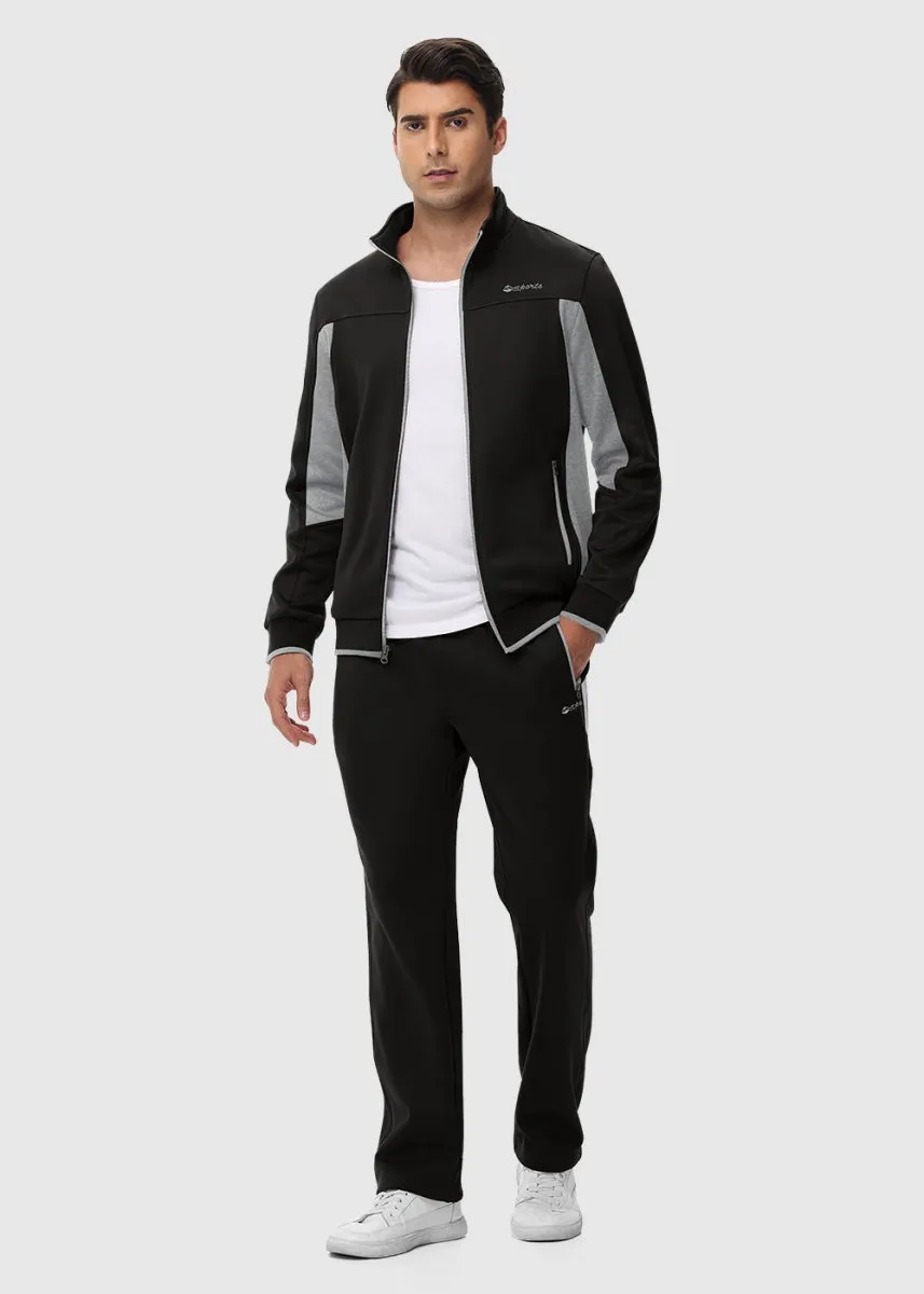 Men's Fleece Athletic Casual Full Zip Suit