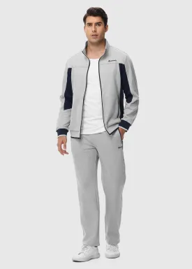 Men's Fleece Athletic Casual Full Zip Suit