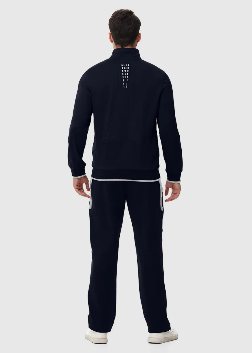 Men's Fleece Athletic Casual Full Zip Suit