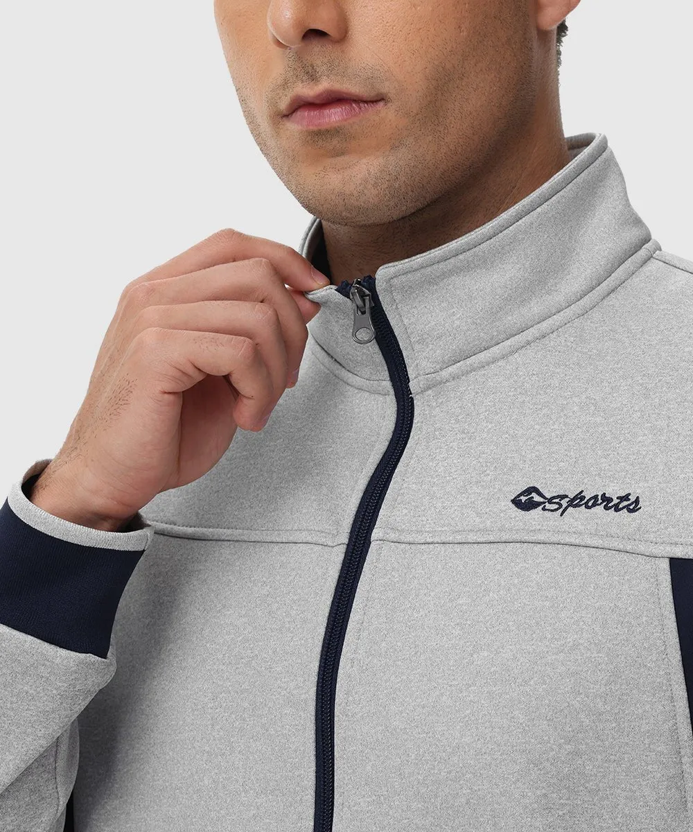 Men's Fleece Athletic Casual Full Zip Suit