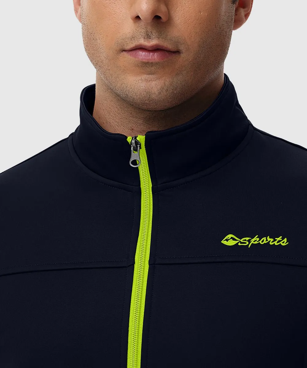 Men's Fleece Athletic Casual Full Zip Suit
