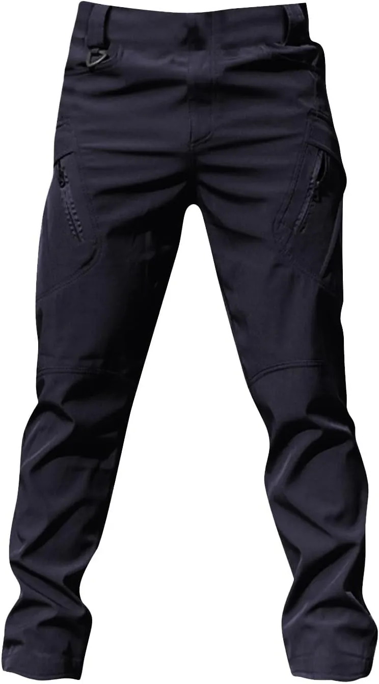 Men's Military Cargo Tactical Pants 2025 Ripstop Stretch Relaxed Fit Trousers Outdoor Hiking Pants with Multi Pockets