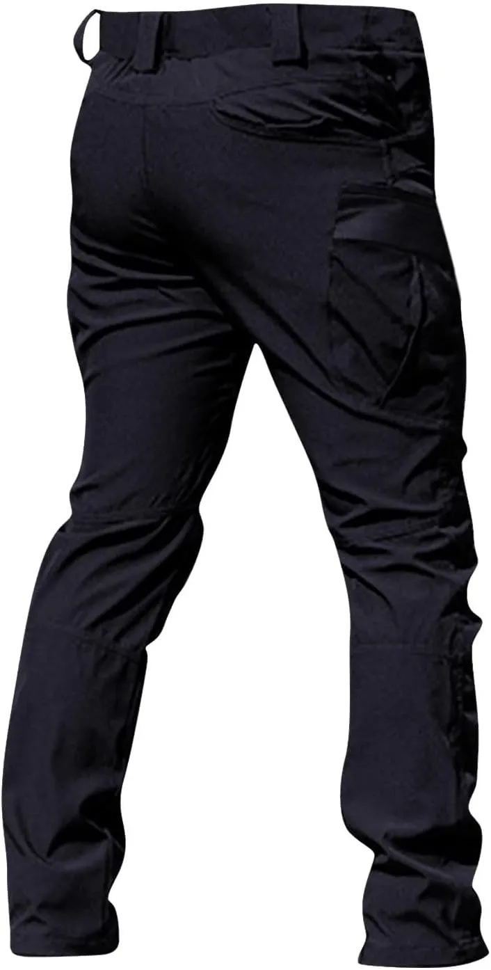 Men's Military Cargo Tactical Pants 2025 Ripstop Stretch Relaxed Fit Trousers Outdoor Hiking Pants with Multi Pockets