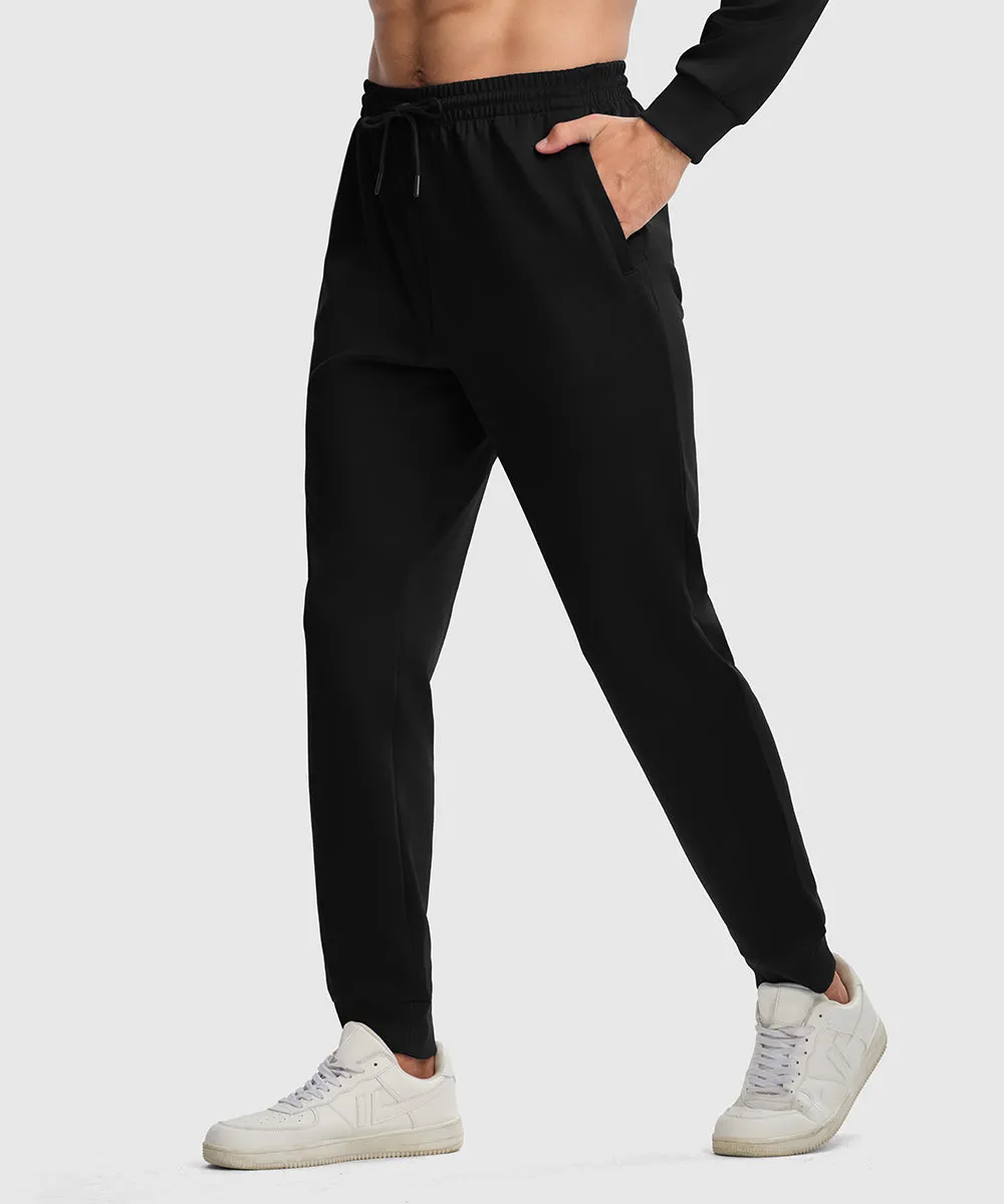 Men's Pullover and Rib Knit Cuff Pants Sweatsuit