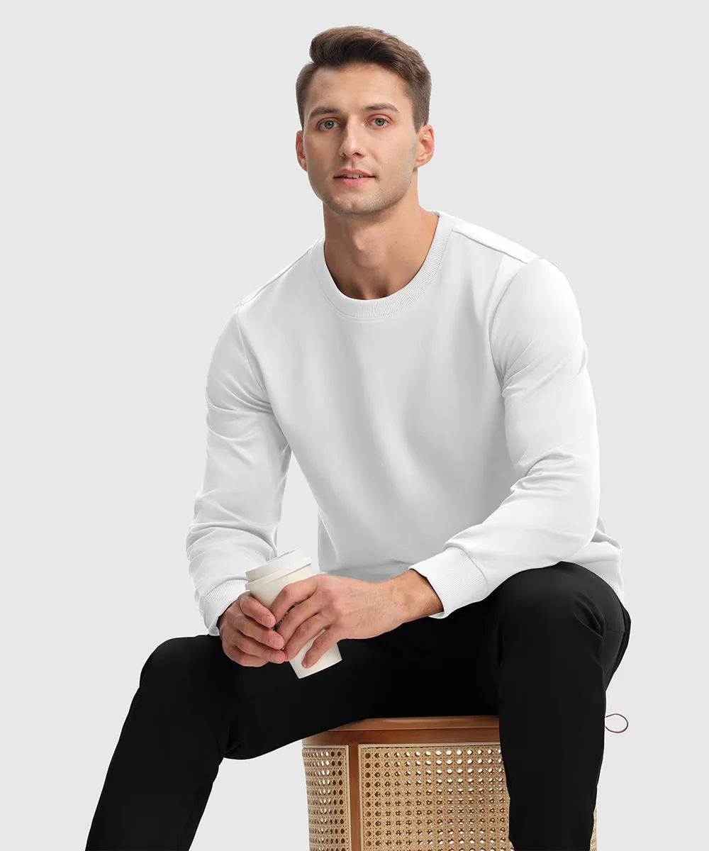 Men's Pullover and Rib Knit Cuff Pants Sweatsuit