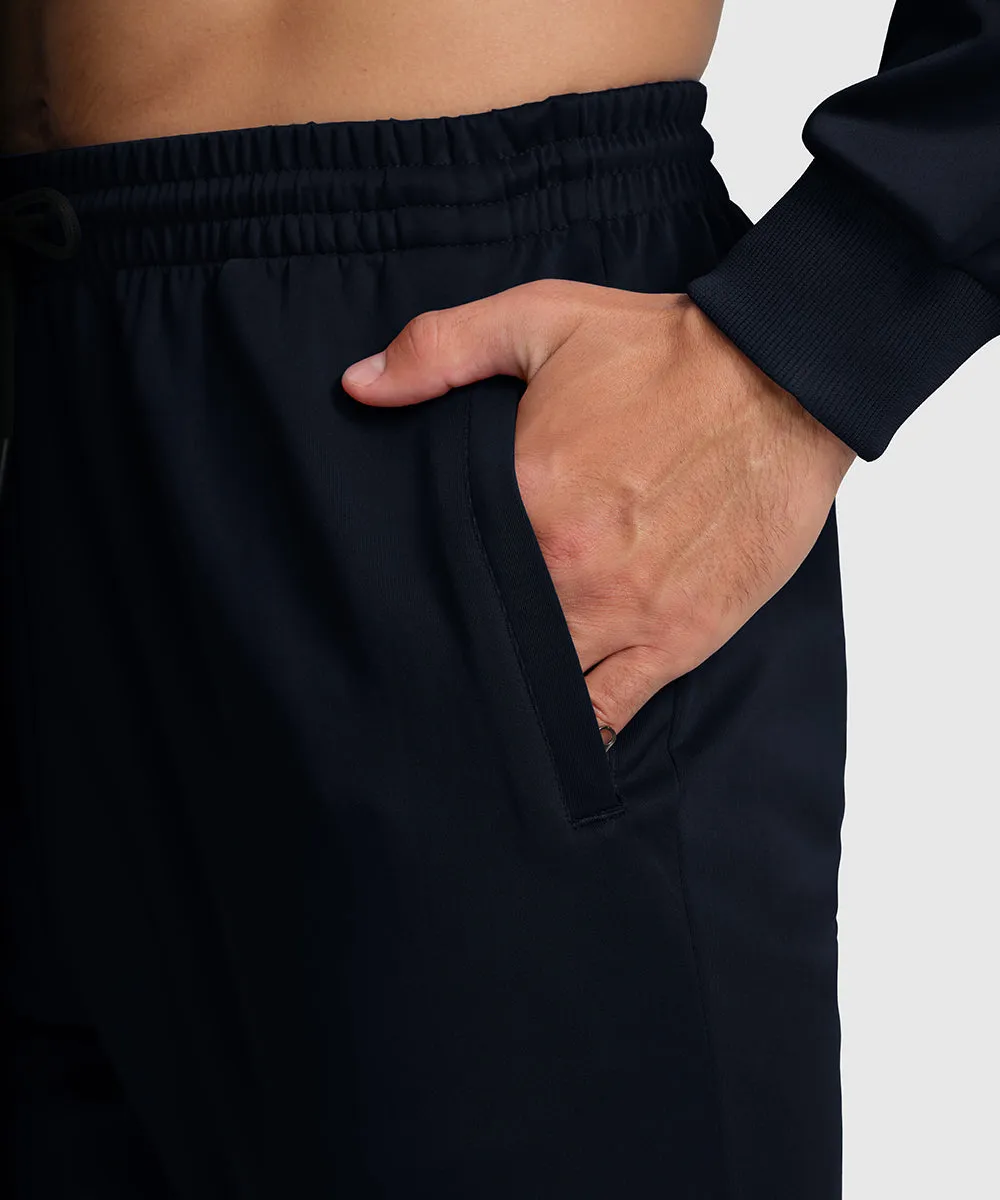 Men's Pullover and Rib Knit Cuff Pants Sweatsuit