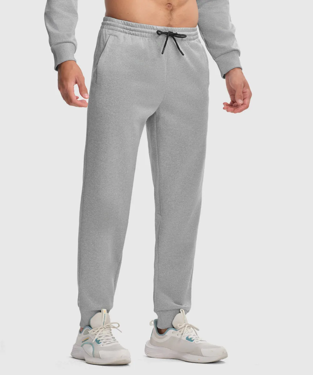 Men's Pullover and Rib Knit Cuff Pants Sweatsuit