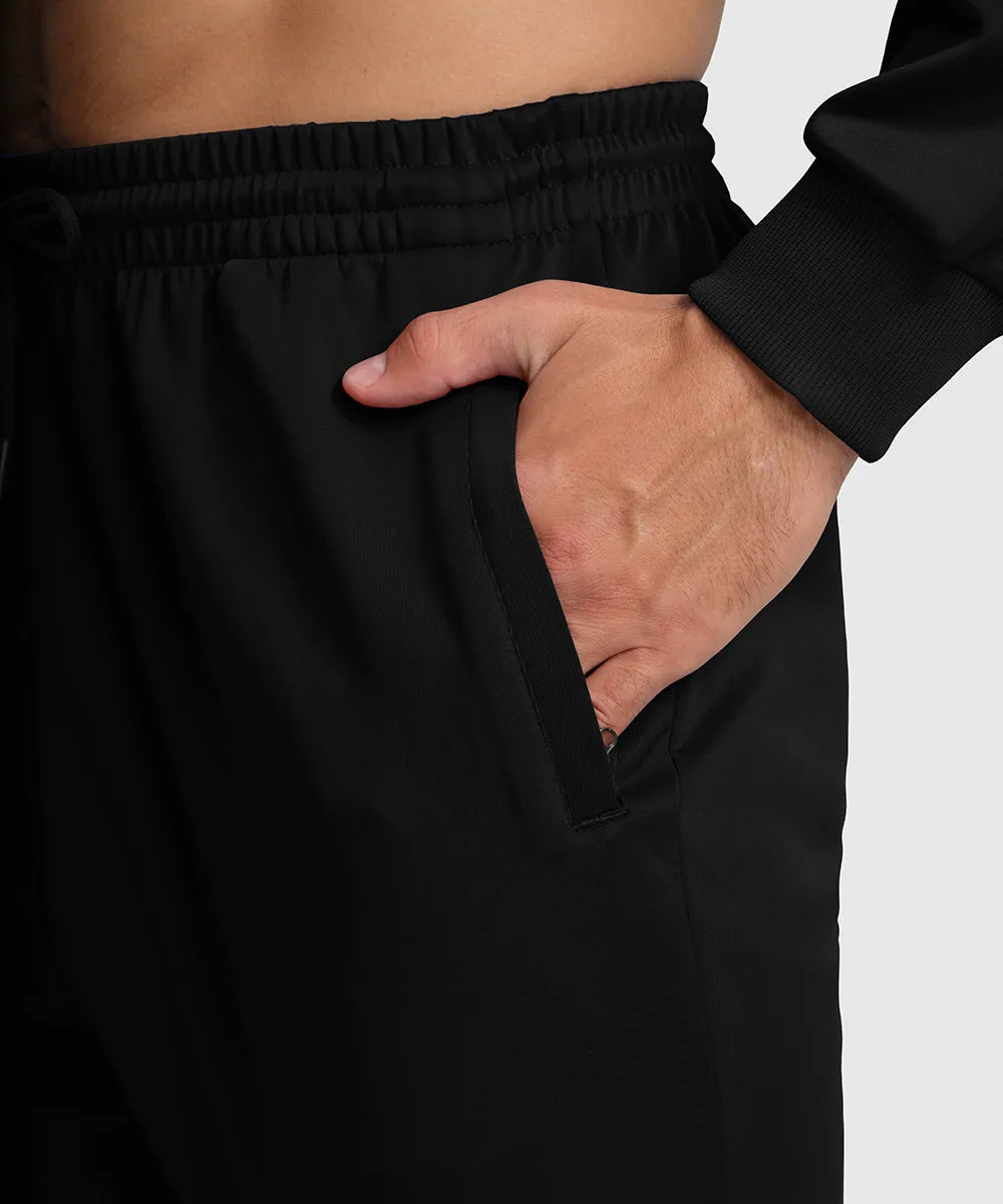 Men's Pullover and Rib Knit Cuff Pants Sweatsuit