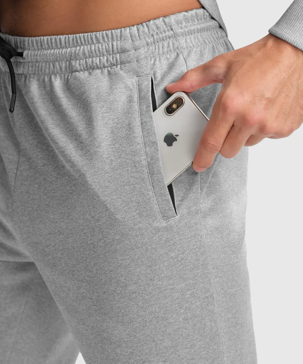 Men's Pullover and Rib Knit Cuff Pants Sweatsuit