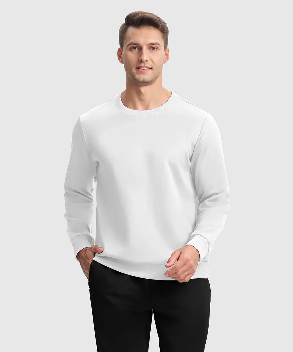 Men's Pullover and Rib Knit Cuff Pants Sweatsuit