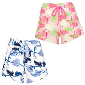 Printed Pajama Shorts