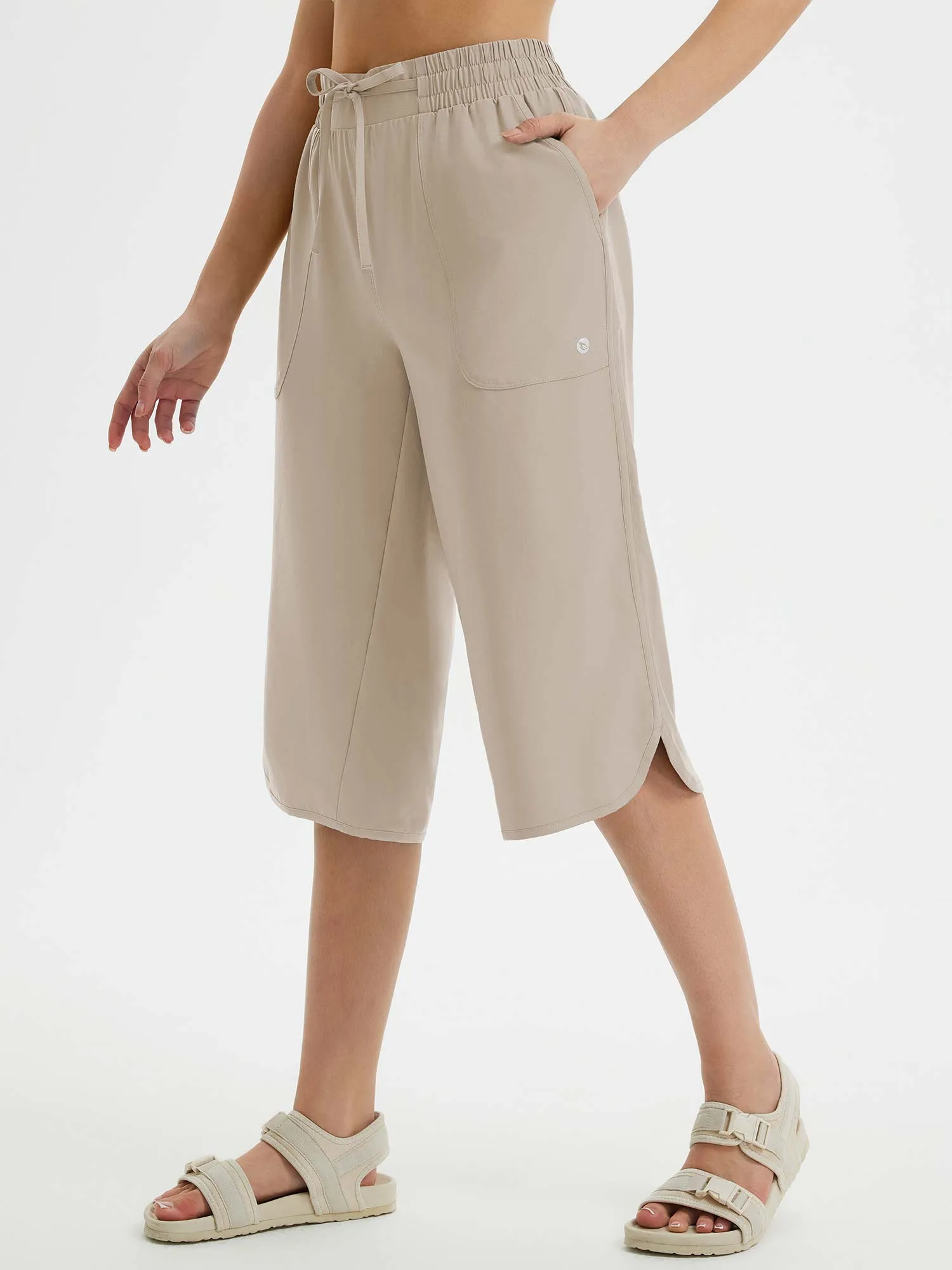 Raindrop Ready Wide-Leg Pants