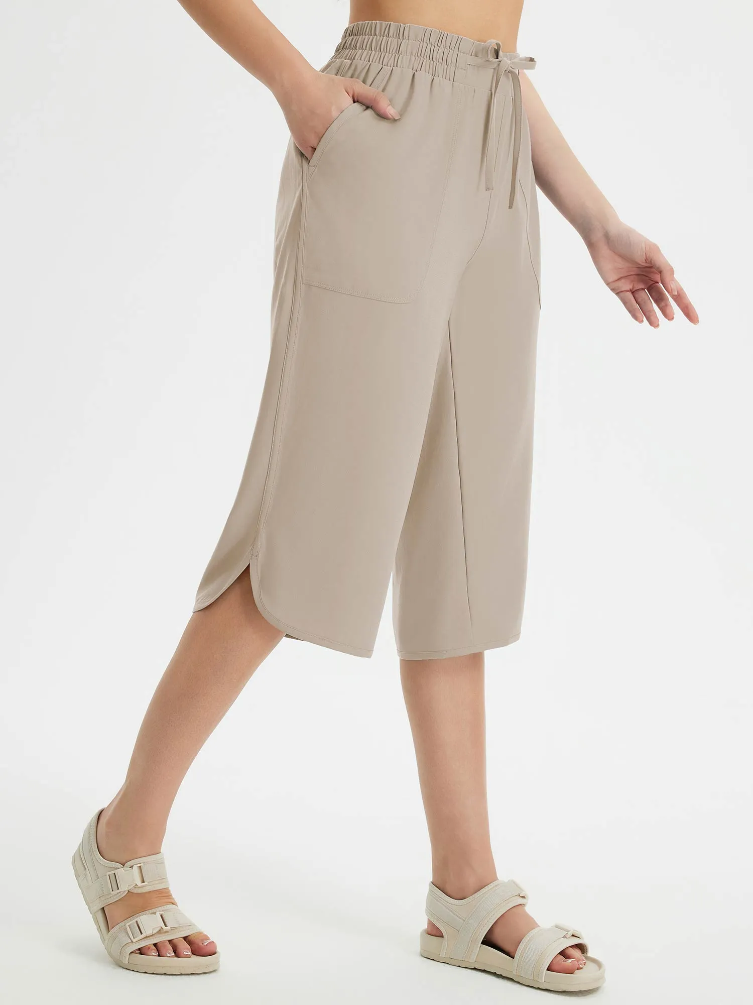 Raindrop Ready Wide-Leg Pants