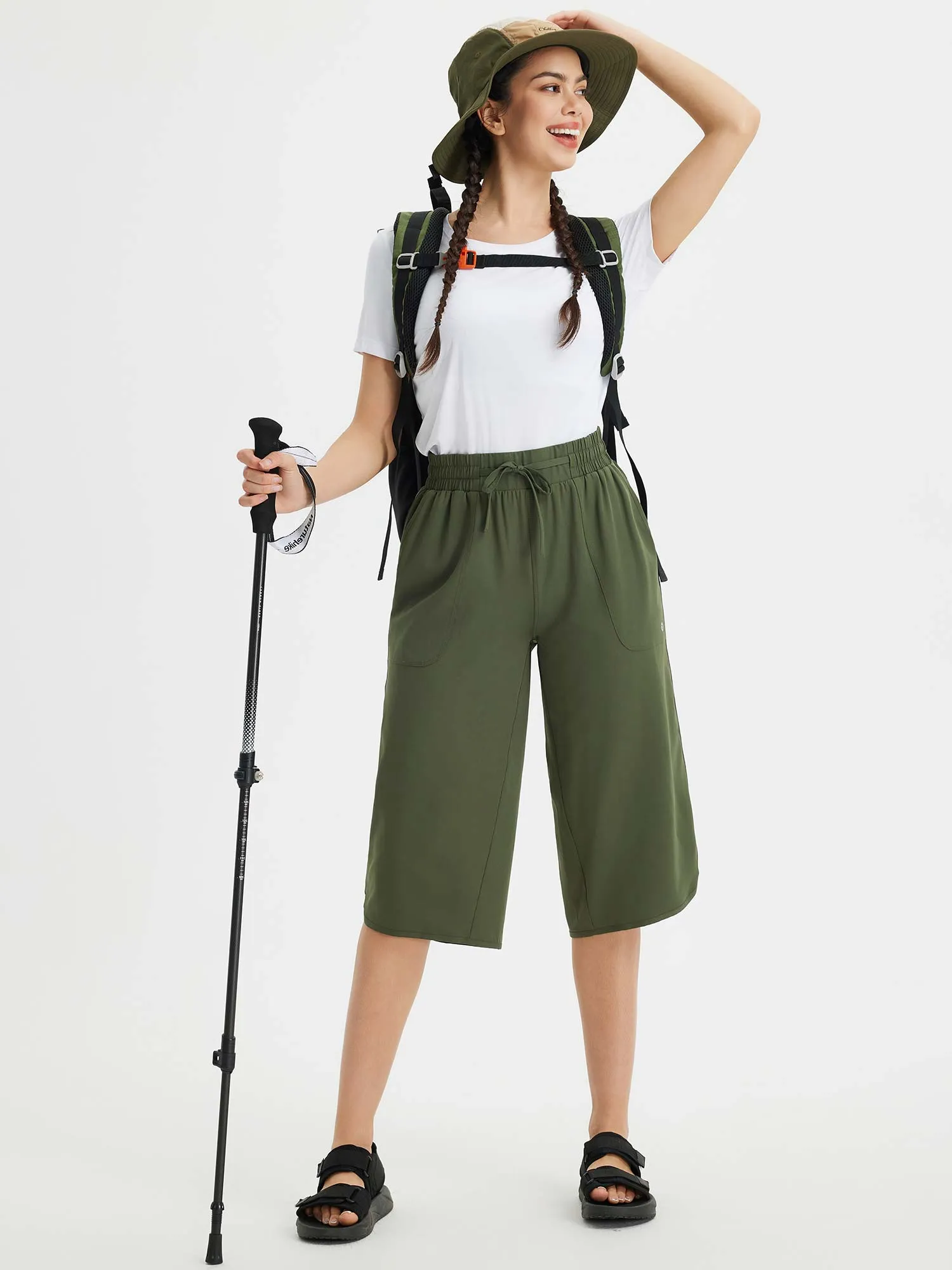 Raindrop Ready Wide-Leg Pants