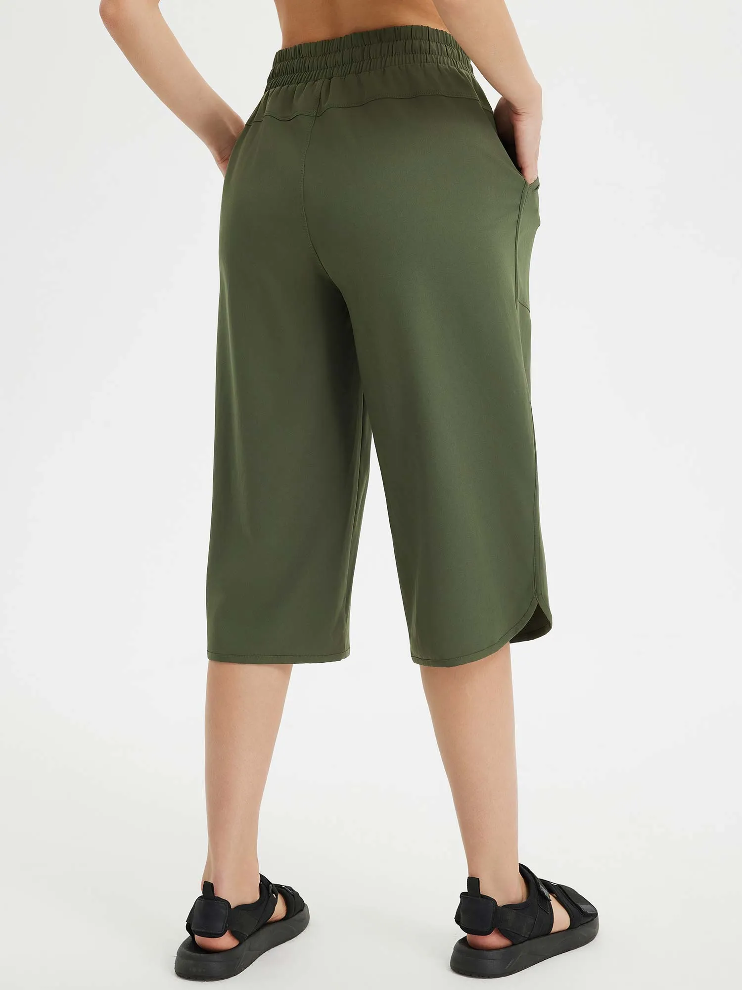 Raindrop Ready Wide-Leg Pants